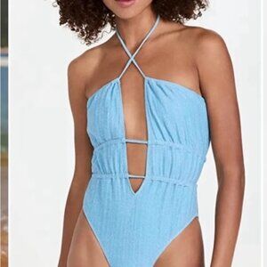 Ramy Brook Marta Halter Sparkle Swimsuit